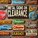 Metal Signs Clearance